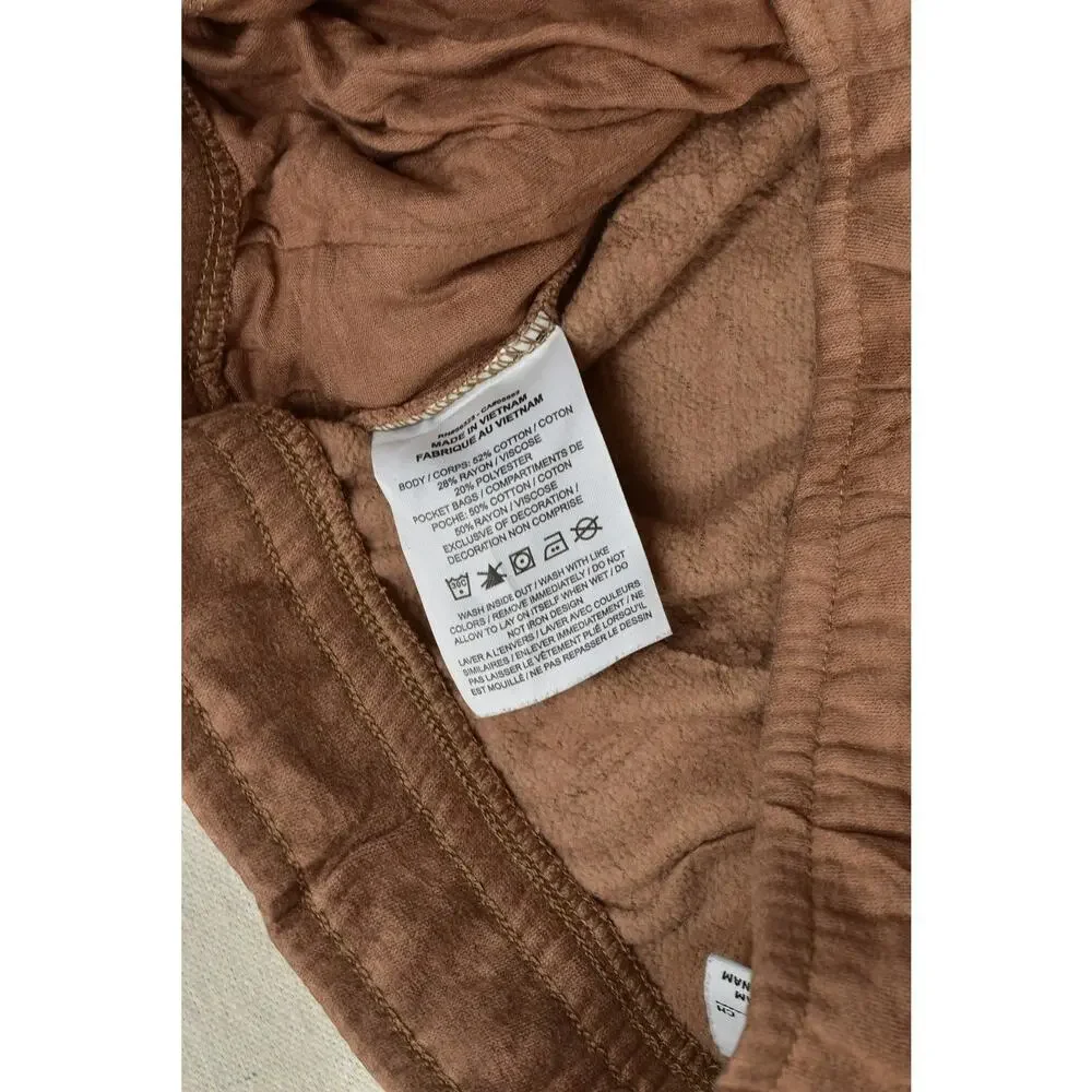 Nike Men's Size S Jogger Sweatpants Brown Cotton Drawstring Pockets Solid